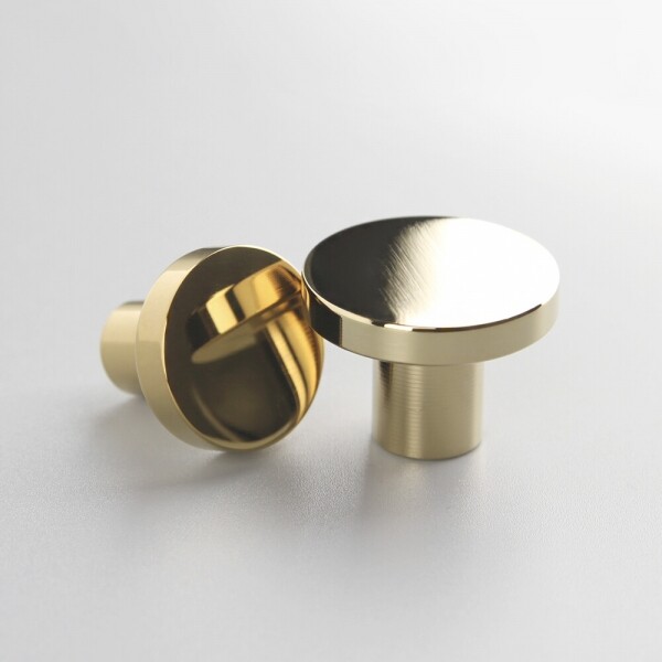 스텐 1구 꼭지손잡이 골드 유광