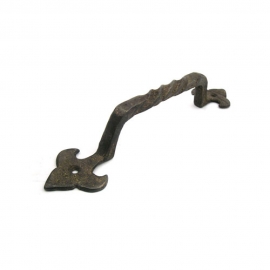 [특가] 황동 전면손잡이 잎새 중(200mm)